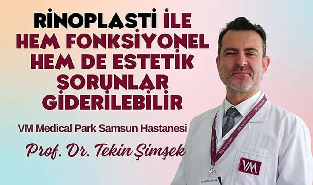 Rinoplasti ile hem fonksiyonel hem de estetik sorunlar giderilebilir