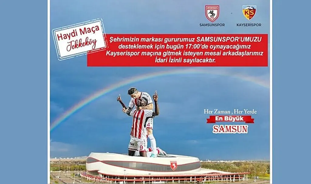 Tekkeköy Belediyesi Samsunspor'un yanında