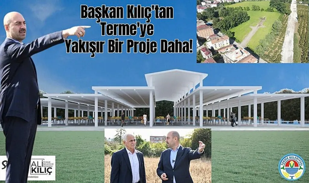 Terme Belediyesi'nden Modern Pazar Yeri