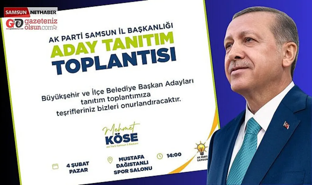 AK Parti Samsun İlçe Belediye Başkan adayları tanıtılıyor