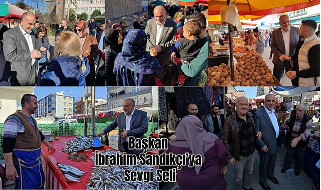Başkan İbrahim Sandıkçı’ya Sevgi Seli