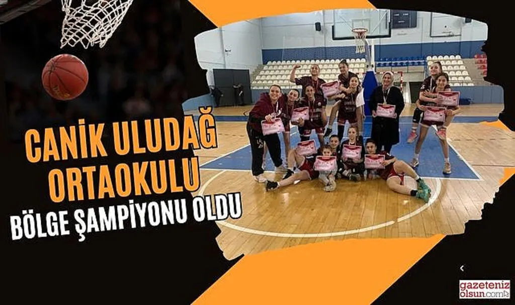 Canik Uludağ Ortaokulu Kız Basketbol Takımı Bölge Şampiyonu Oldu
