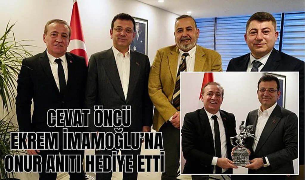 CHP SBB Başkan Adayı Cevat Öncü'den İBB Başkanı Ekrem İmamoğlu'na ziyaret