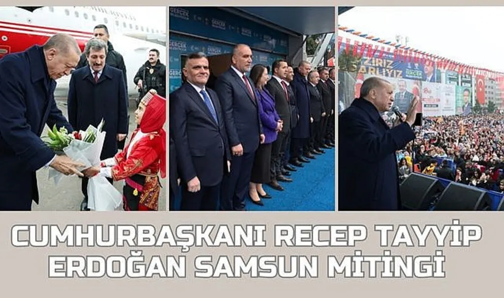 Cumhurbaşkanı Recep Tayyip Erdoğan'ın Samsun Mitingine Yoğun İlgi