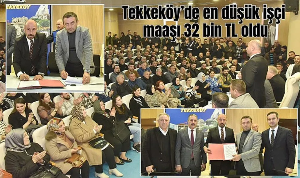 Tekkeköy Belediyesi işçileri bayram etti
