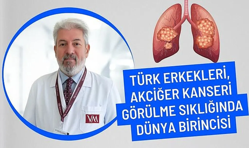 Türk erkekleri akciğer kanseri görülme sıklığında dünya birincisi