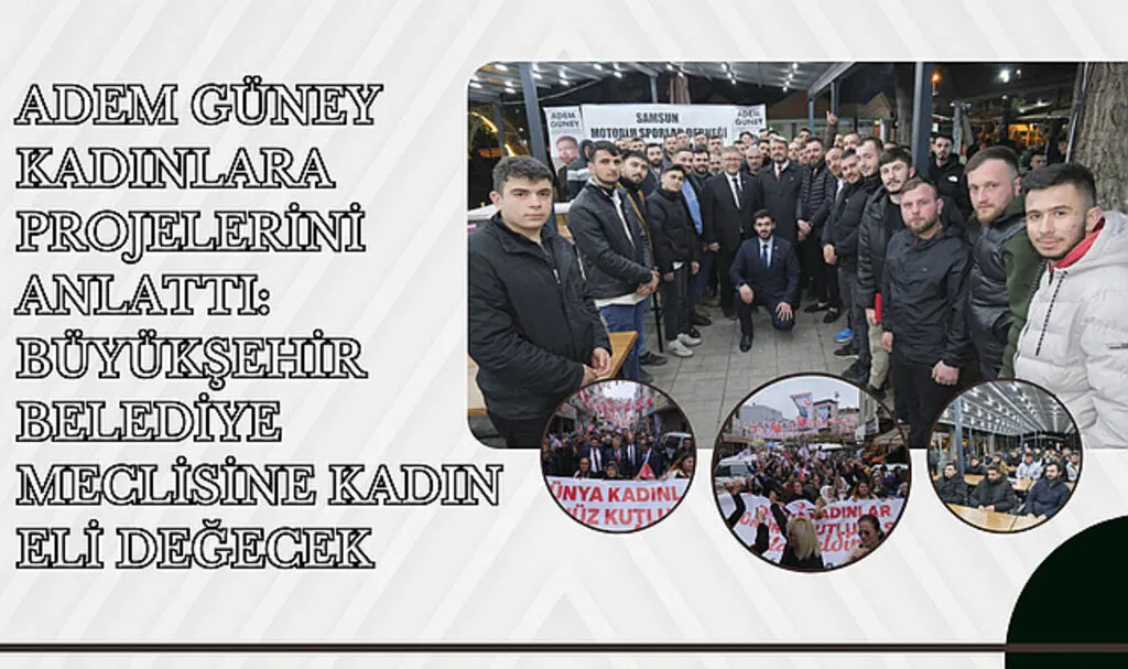 Adem Güney kadınlara projelerini anlattı: Büyükşehir Belediye Meclisine kadın eli değecek