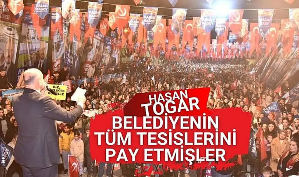 Başkan Togar: Belediyenin tüm tesislerini pay etmişler