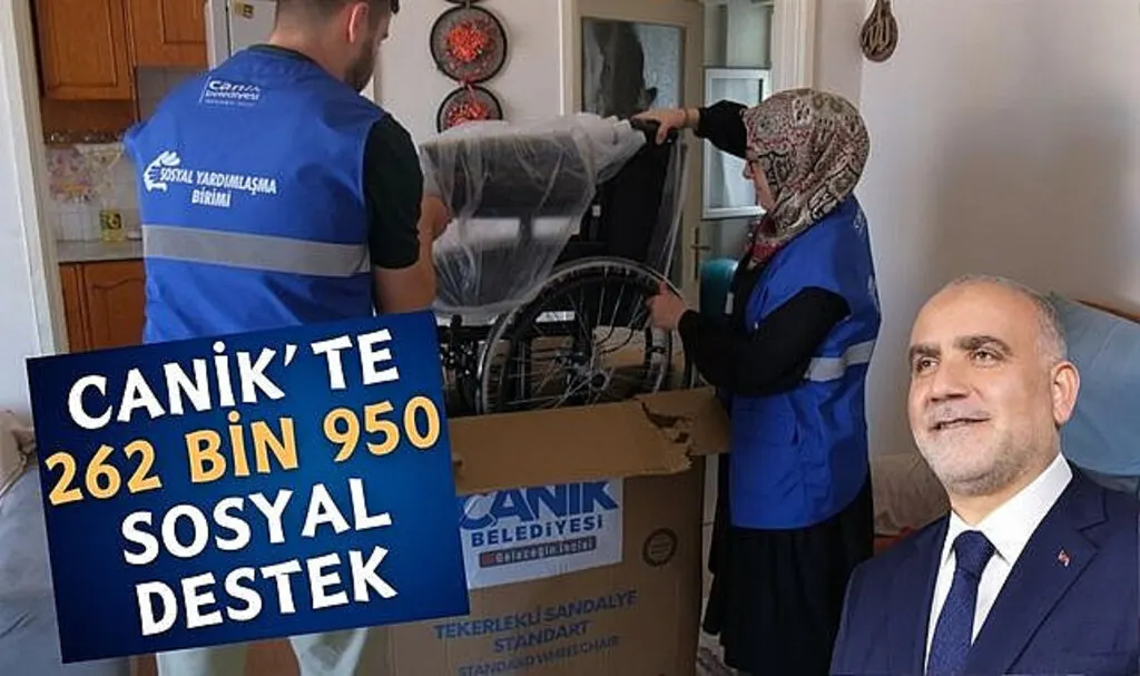 Canik’te 262 Bin 950 Sosyal Destek 