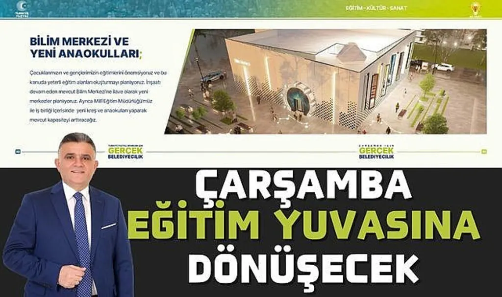 Çarşamba Eğitim Yuvasına Dönüşecek 