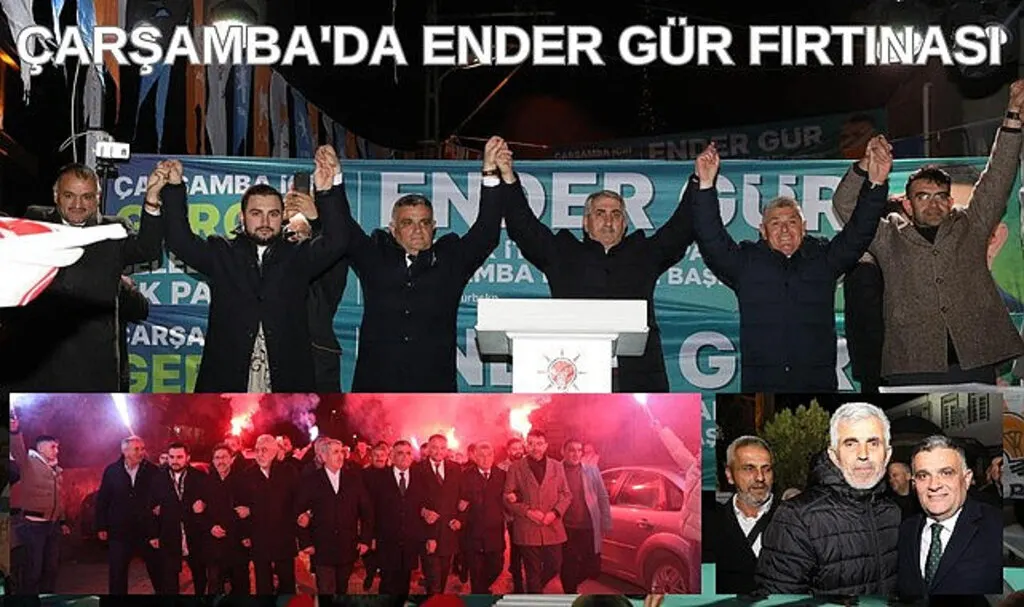 Ender Gür'e Çarşamba'da büyük destek