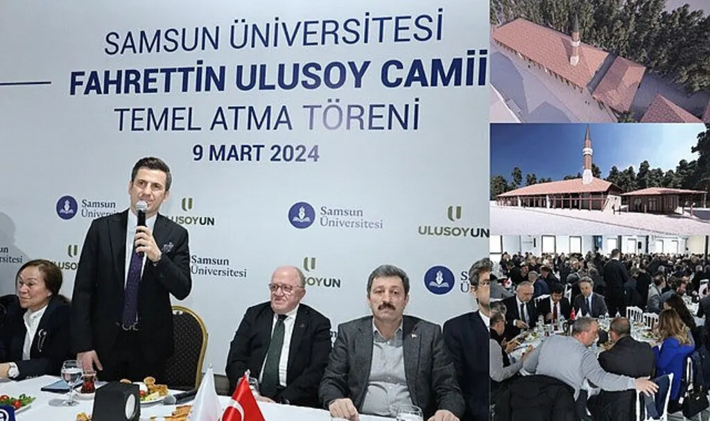 Fahrettin Ulusoy Cami temel atma töreni yoğun katılım ile gerçekleşti