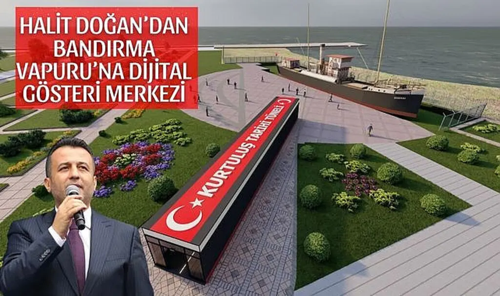 Halit Doğan'dan Bandırma Vapuru'na Dijital Gösteri Merkezi