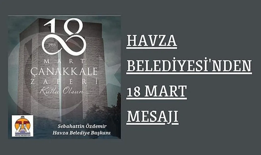 Havza Belediyesi'nden 18 Mart Mesajı