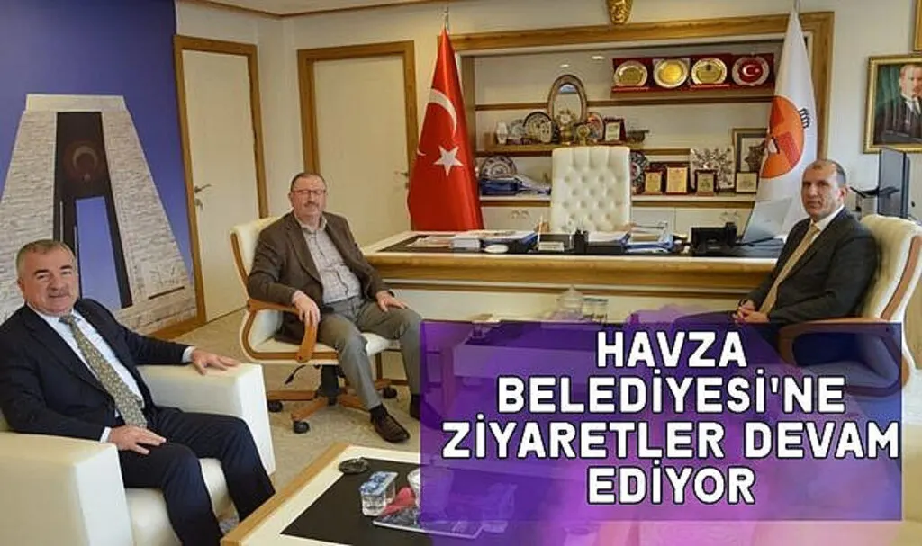 Havza Belediyesi'ne Ziyaretler Devam Ediyor