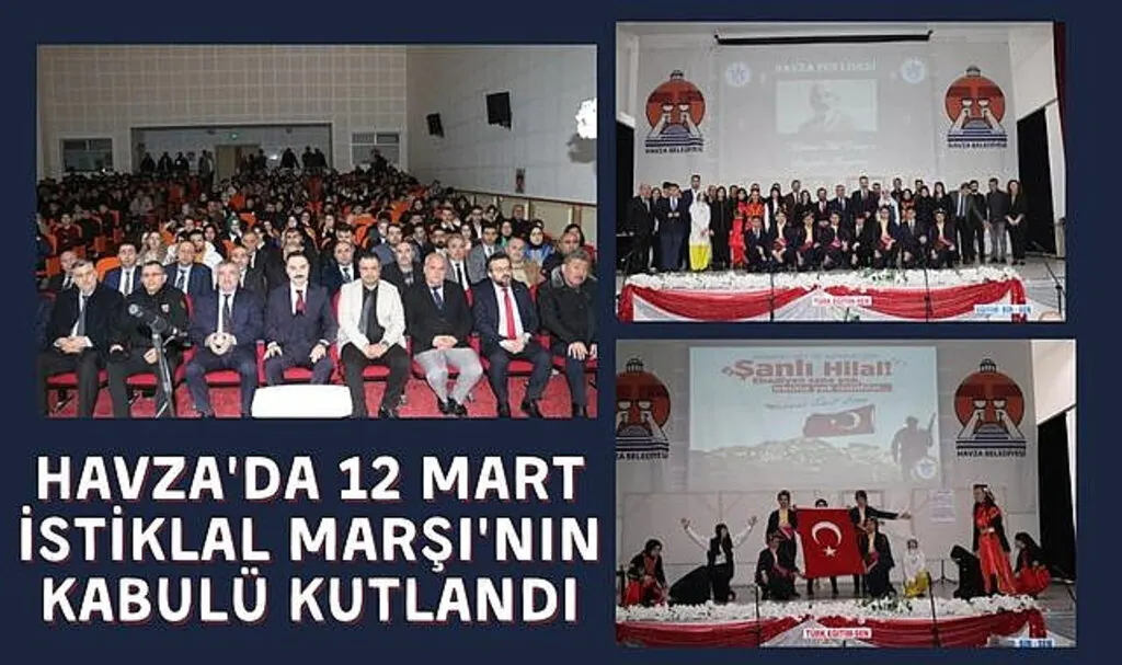 Havza'da 12 Mart İstiklal Marşı'nın Kabulü Kutlandı