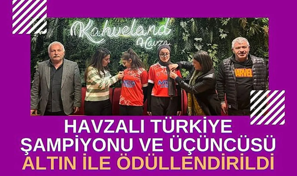 Havzalı Türkiye Şampiyonu ve üçüncüsü altın ile ödüllendirildi