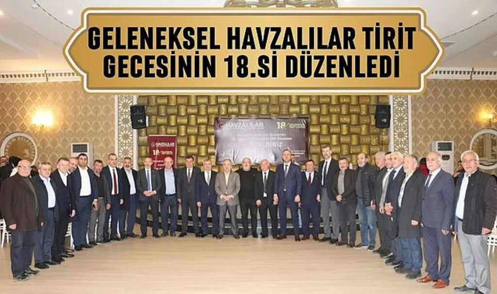 Havzalılar Tirit Gecesinin 18.si düzenledi
