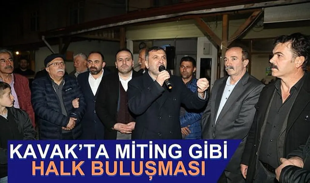 Kavak'ta Miting Gibi Halk Buluşması