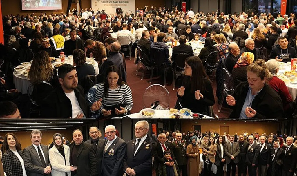 Şehit ve gazileri aileleri iftarda bir araya geldi