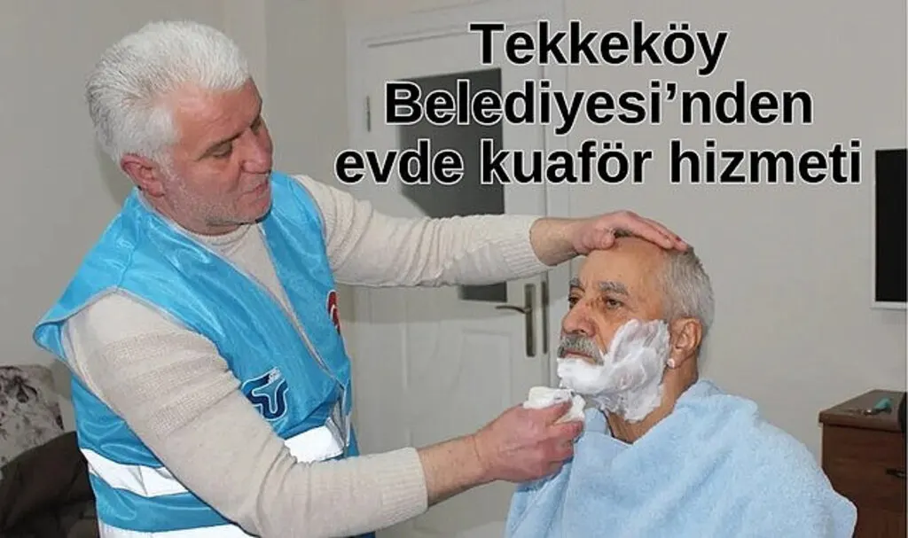 Tekkeköy Belediyesi’nden evde kuaför hizmeti