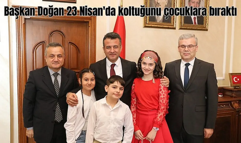 Başkan Doğan 23 Nisan'da koltuğunu çocuklara bıraktı