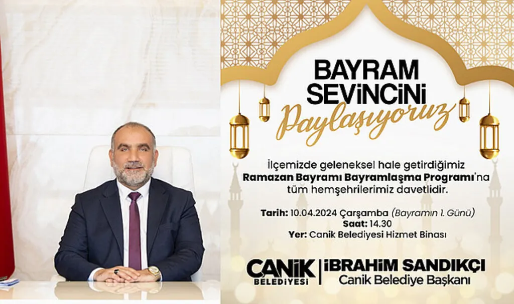 Başkan İbrahim Sandıkçı’dan Ramazan Bayramı Mesaj 