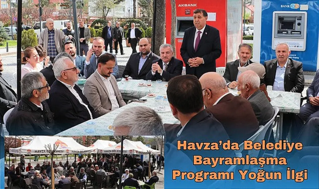 Havza’da Belediye Bayramlaşma Programı Yoğun İlgi