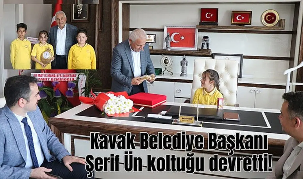 Kavak Belediye Başkanı Şerif Ün koltuğu devretti!