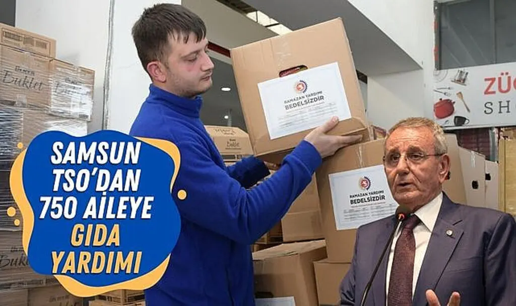 Samsun TSO’dan 750 aileye gıda yardımı