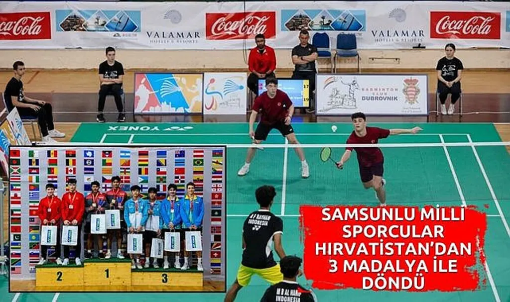 Samsunlu milli sporcular Hırvatistan’dan 3 madalya ile döndü