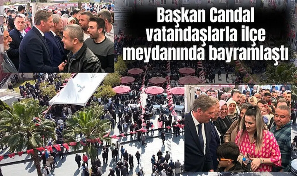 Tekkeköy Belediyesi'nden ilçe meydanında bayramlaşma programı