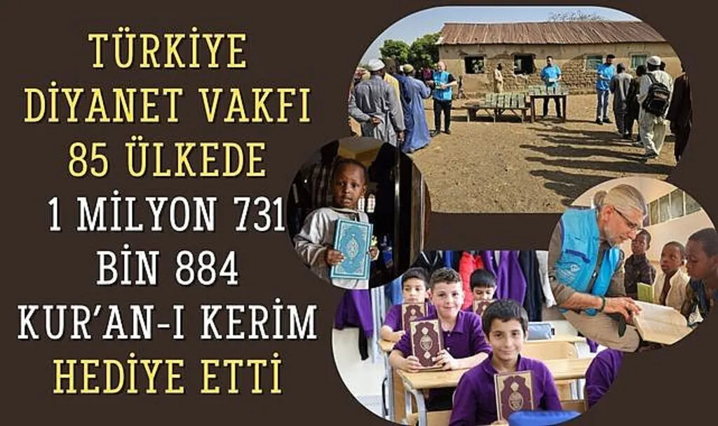 Türkiye Diyanet Vakfı  Kur’an-ı Kerim hediye etti