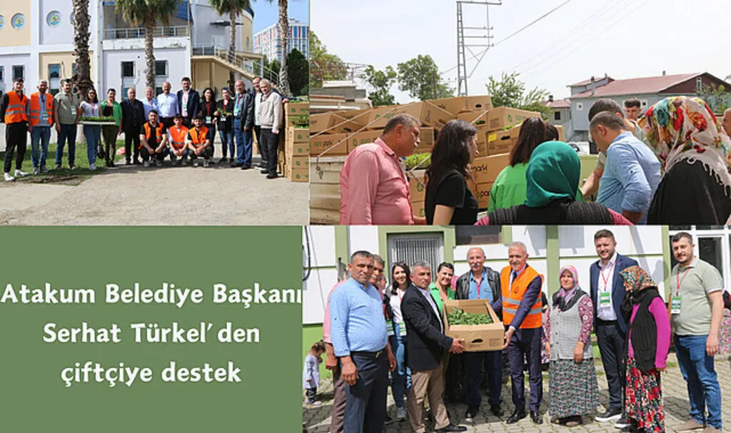Atakum Belediye Başkanı Serhat Türkel’den çiftçiye destek
