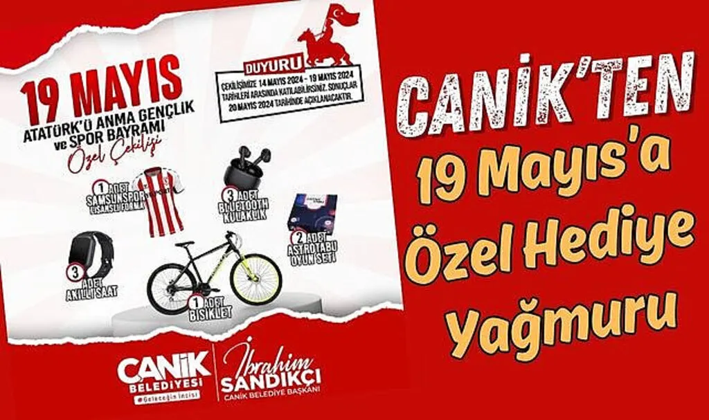 Canik’ten 19 Mayıs’a Özel Hediye Yağmuru 