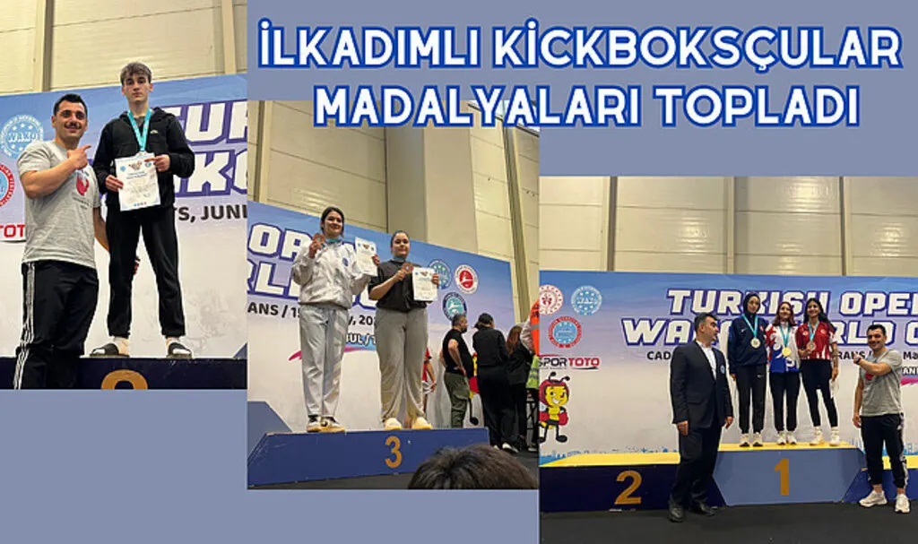 İlkadımlı Kickboksçular madalyaları topladı