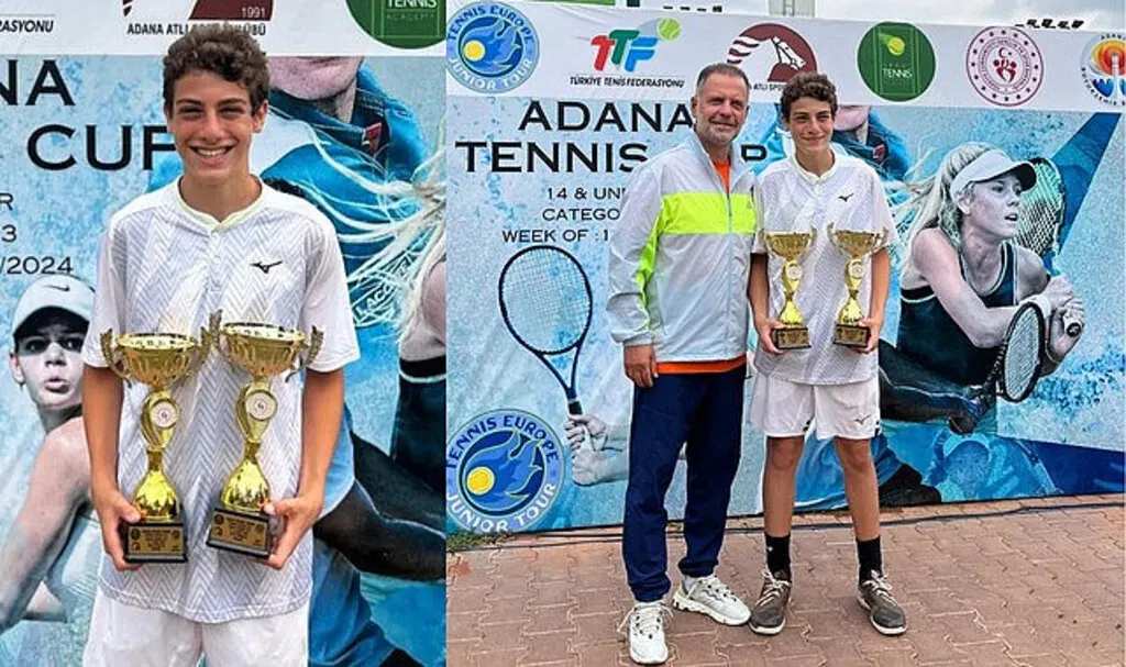 Kuzey Kerem Bayrak tenis turnuvasında gururlandırdı