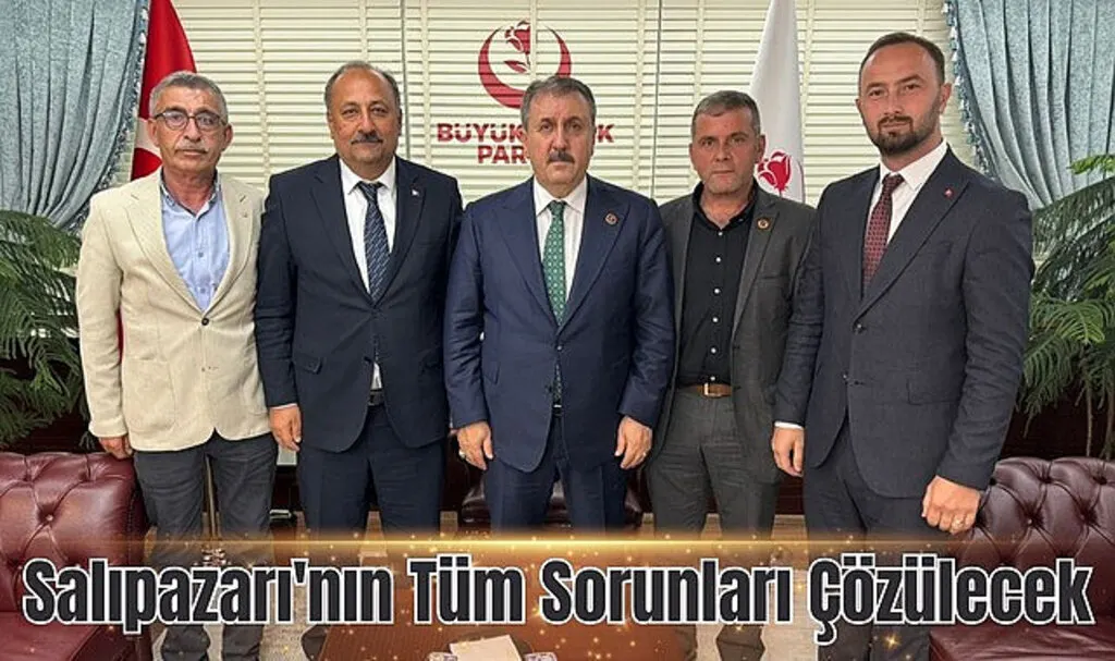 Salıpazarı Belediye Başkanı Refaettin Karaca Ankara’da BBP Lideri Destici ile görüştü
