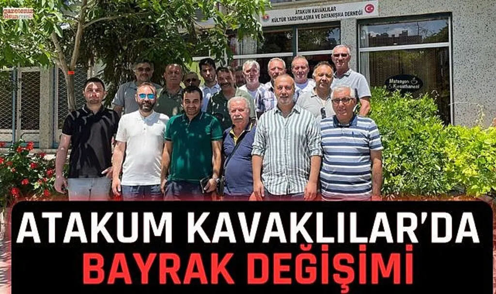 Atakum Kavaklılar'da Bayrak Değişimi