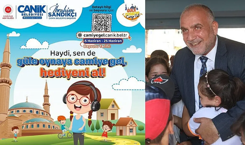 Canik Belediyesi'nden Haydi Güle Oynaya Camiye Gel Projesi