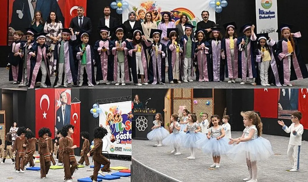 İlkadım Belediyesi Kreş ve Gündüz Bakımevinde muhteşem yıl sonu gösterisi