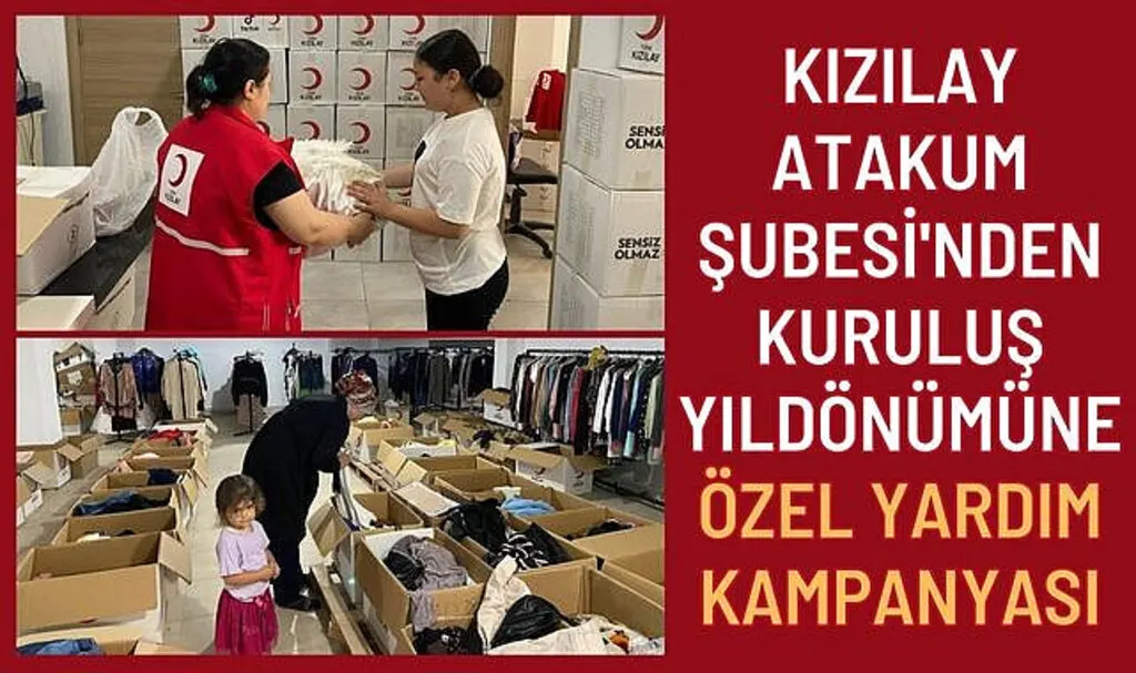 Kızılay Atakum Şubesi'nden Kuruluş Yıldönümüne Özel Yardım Kampanyası