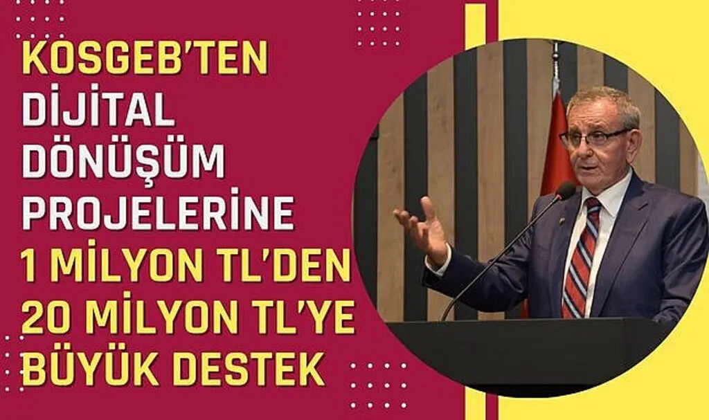 KOSGEB’ten dijital dönüşüm projelerine 1 milyon TL’den 20 milyon TL’ye büyük destek