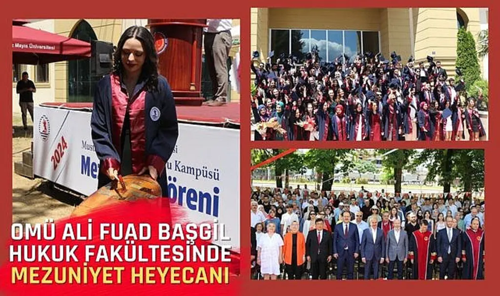 OMÜ Ali Fuad Başgil Hukuk Fakültesinde Mezuniyet Heyecanı
