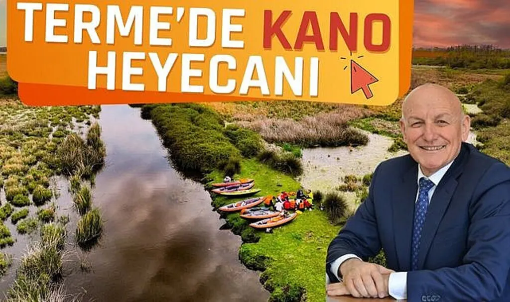 Terme’de kano heyecanı