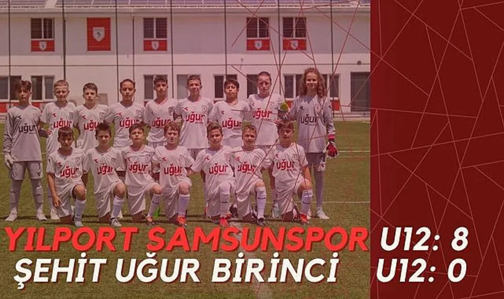 Yılport Samsunspor U12 ve Şehit Uğur Birinci U12 Maç Sonucu: 8-0 