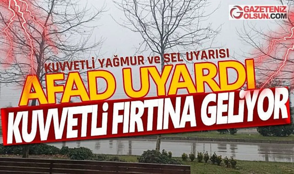 Afad Samsunluları Uyardı Kuvvetli Yağmur ve Sel Uyarısı Verildi