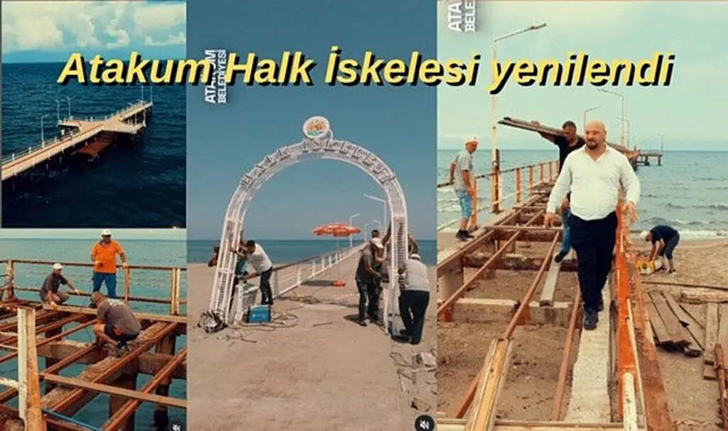 Atakum Halk İskelesi yenilendi
