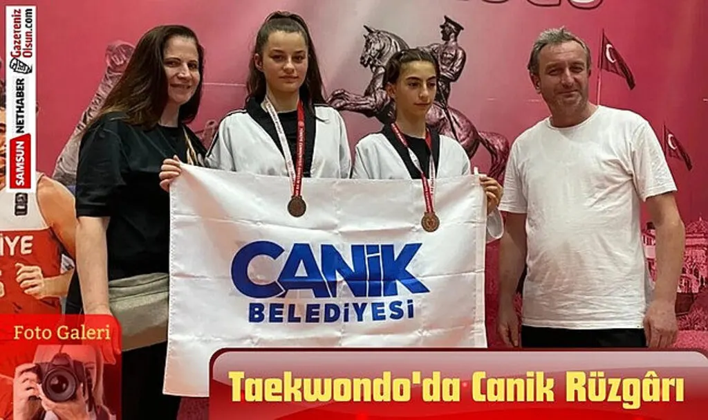 Canik Belediyespor Kulübü Taekwondo takımı madalyaları sildi süpürdü