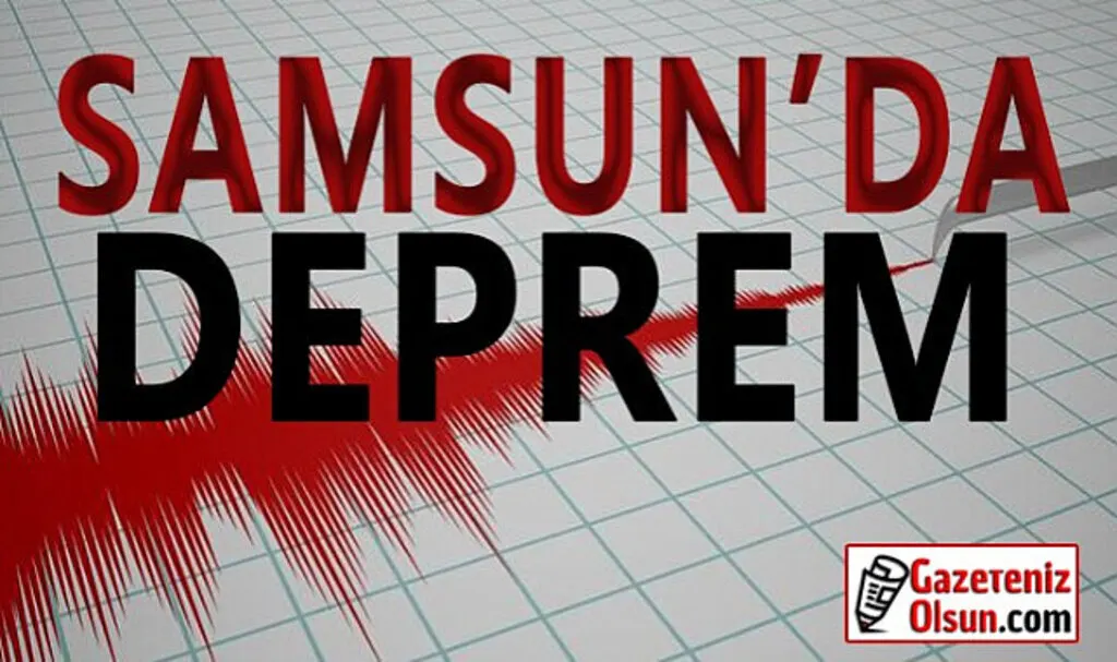 Samsun'da Deprem Oldu